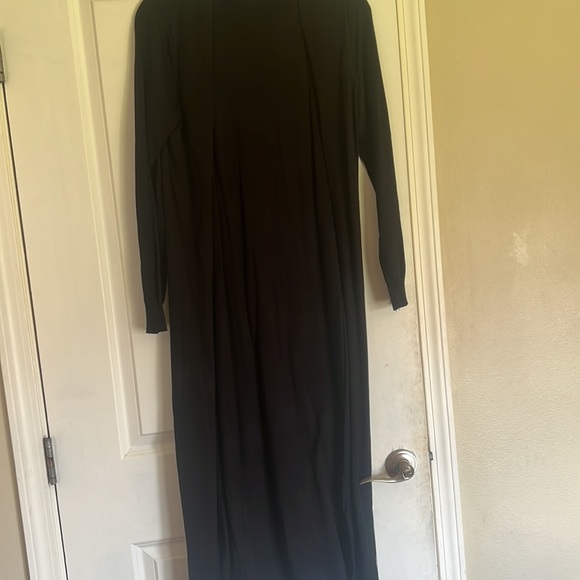 Black matching dress and cardigan set - Picture 3 of 4